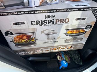 Ninja Crispi Pro Countertop Glass Cooking System (DOVE COLOR) AS101 LG
