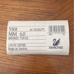 Swarovski 1st Quality Smoked Topaz Beads 