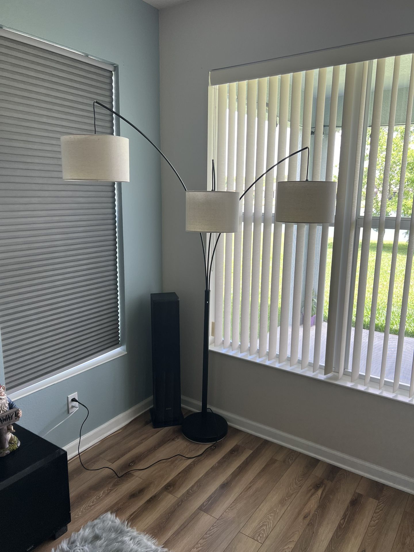 Three Lighted Floor Lamp