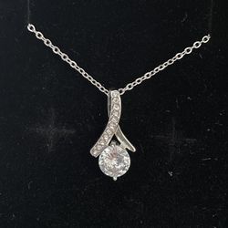 CZ Sterling Silver Necklace