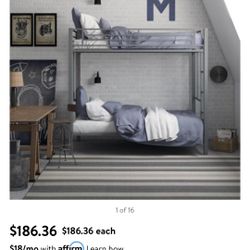 Twin Over Twin Bunk Bed 