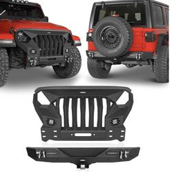 Black Solid Steel Jeep Grill