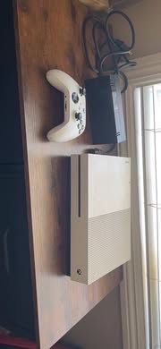 White Xbox One S Console and Wireless Controller
