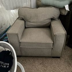 Bobs Furniture Grey Couch
