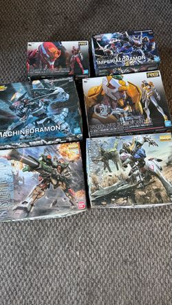 Gundam & digimon model kits
