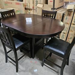 Warehouse Clearance Sale! Brand New 5pc Counter Height Dining Set