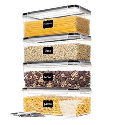 8 PCS Food Storage Containers with Lids 3.2L