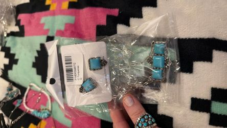 Turquoise earring/necklace
