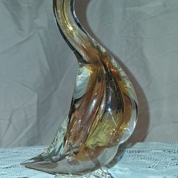 Vintage Maurano Glass Duck