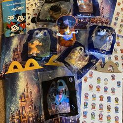 Disney McDonald’s 50th Happy Meal Toys Daisy Pinocchio Lumiere Bambi Olaf Stitch Price for all 