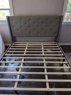 Free Cal King Upholstered Bedframe