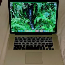 Apple MacBook Pro 15.4” Laptop - NVIDIA Ge Force - macOS 15.5 Sequoia