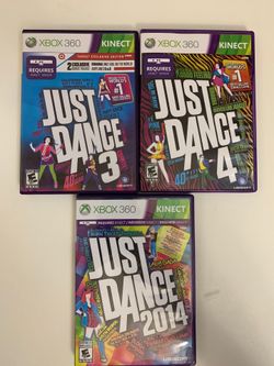 Xbox 360 Kinect just dance games collection