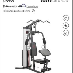 Marcy home gym system 150lb weight stack machine
