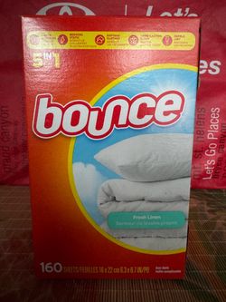 Bounce dryer sheets - fresh linen scent