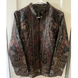 Brand new Multi Color Fine Wool Silk Jacket -  Size M 