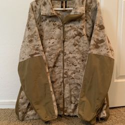 USMC Desert Marpat Polartec Jacket Wind Pro Fleece Large Regular 