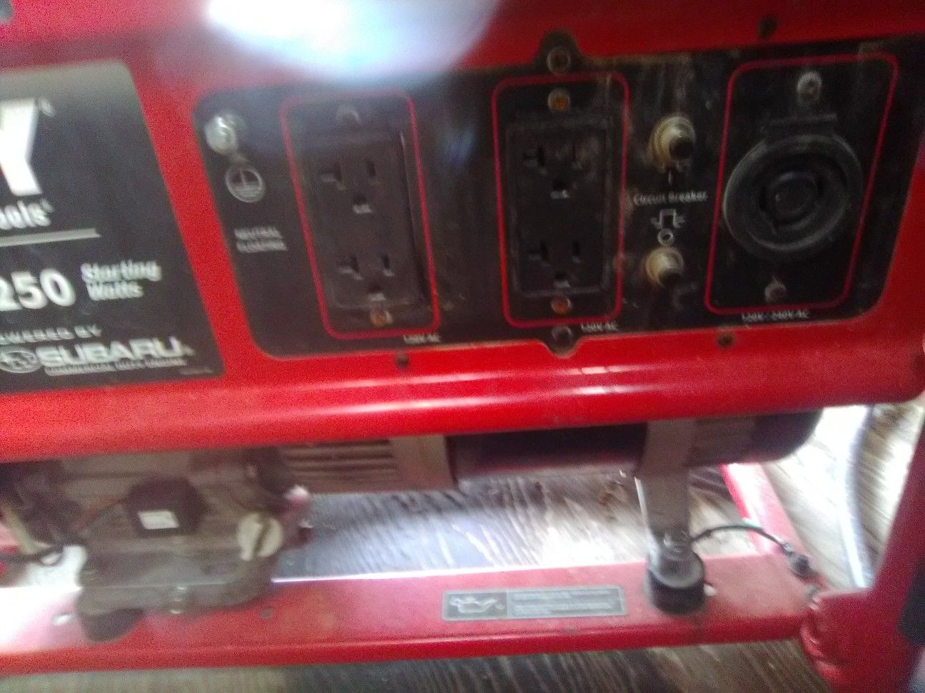 Husky generator 5000 running watts