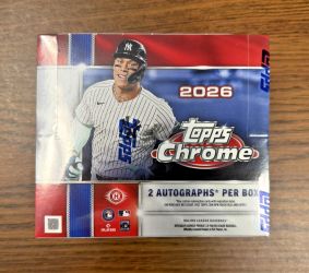 2026 Topps Chrome Baseball JUMBO Hobby Box Factory Sealed