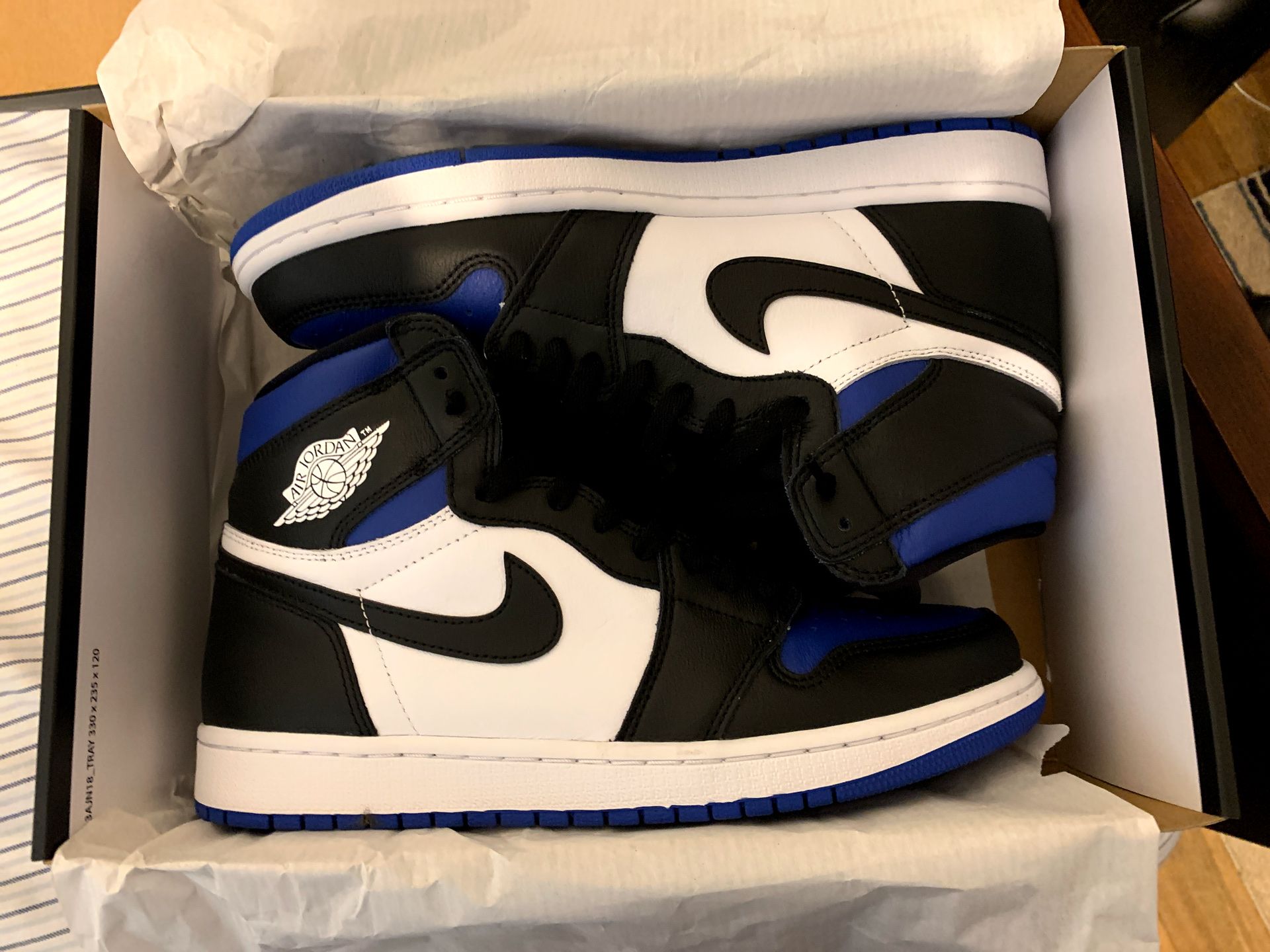 Jordan 1 Royal toe (Size 10.5 Men)