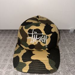 Bape x Stussy Trucker Hat 