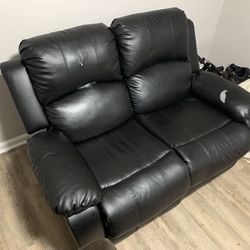 Black Love Seat Couch