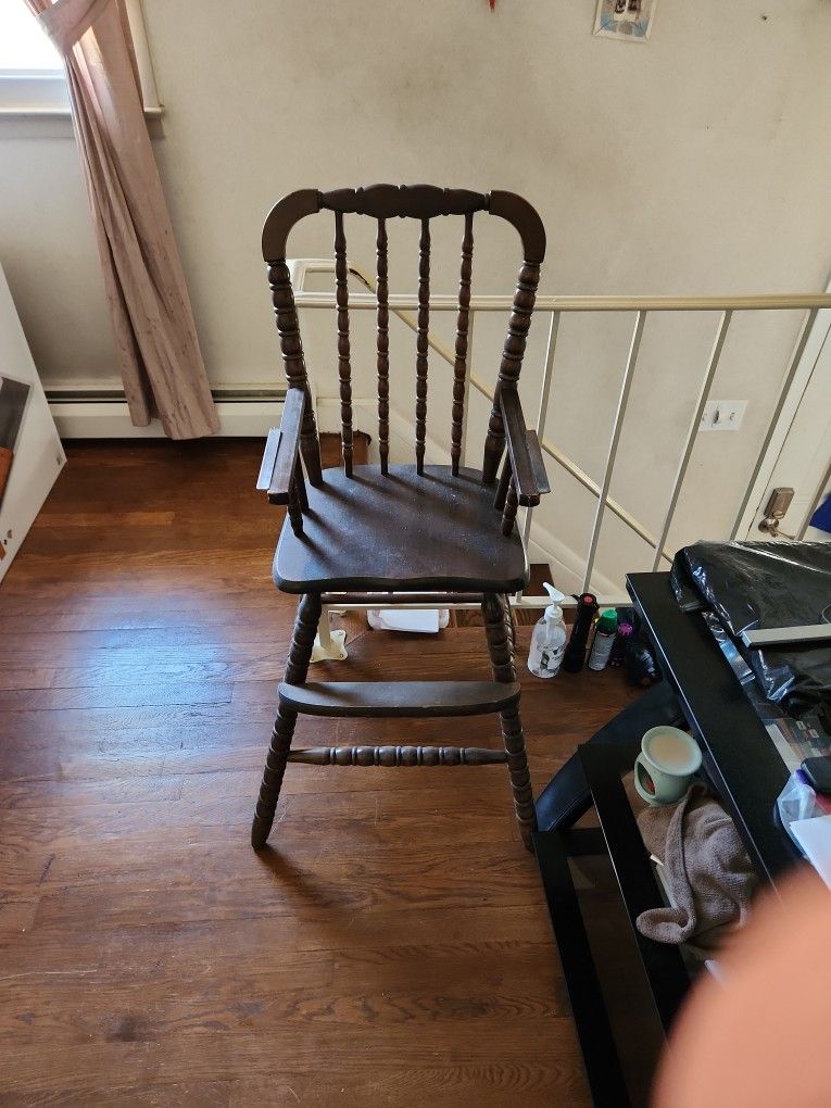 Wood Baby High Chair