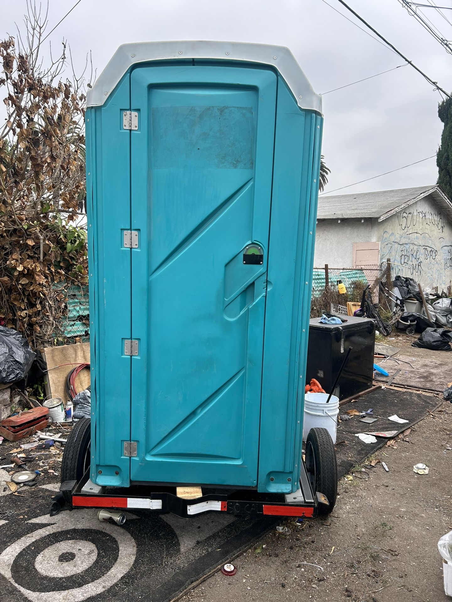 Portable Restroom With Trailer Pulling $500 Or Best Offer