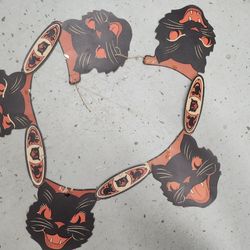 2 vintage halloween garlands
