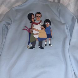 Bob’s Burgers light blue hoodie
