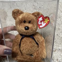 Ty 1998 Beanie Baby Fuzz Bear 1998 Original In Box for Sale in
