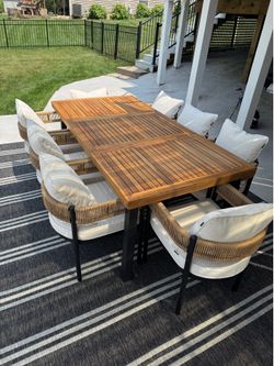 Beautiful wood table. Brand new. (Table only)