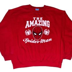 Vintage FREEZE The Amazing Spiderman Sweatshirt Size Large Rare