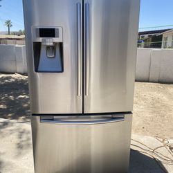 Samsung Counter Depth, three door stainless steel fridge