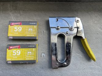 Stapler For Cables and two Boxes Of Cable Staples Included