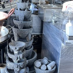 Molcajetes De Piedra Negra Nuevo Empiezan De $15-$180