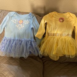 Disney Onesie Dresses (6/9 Month)