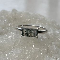 Moss Agate Ring