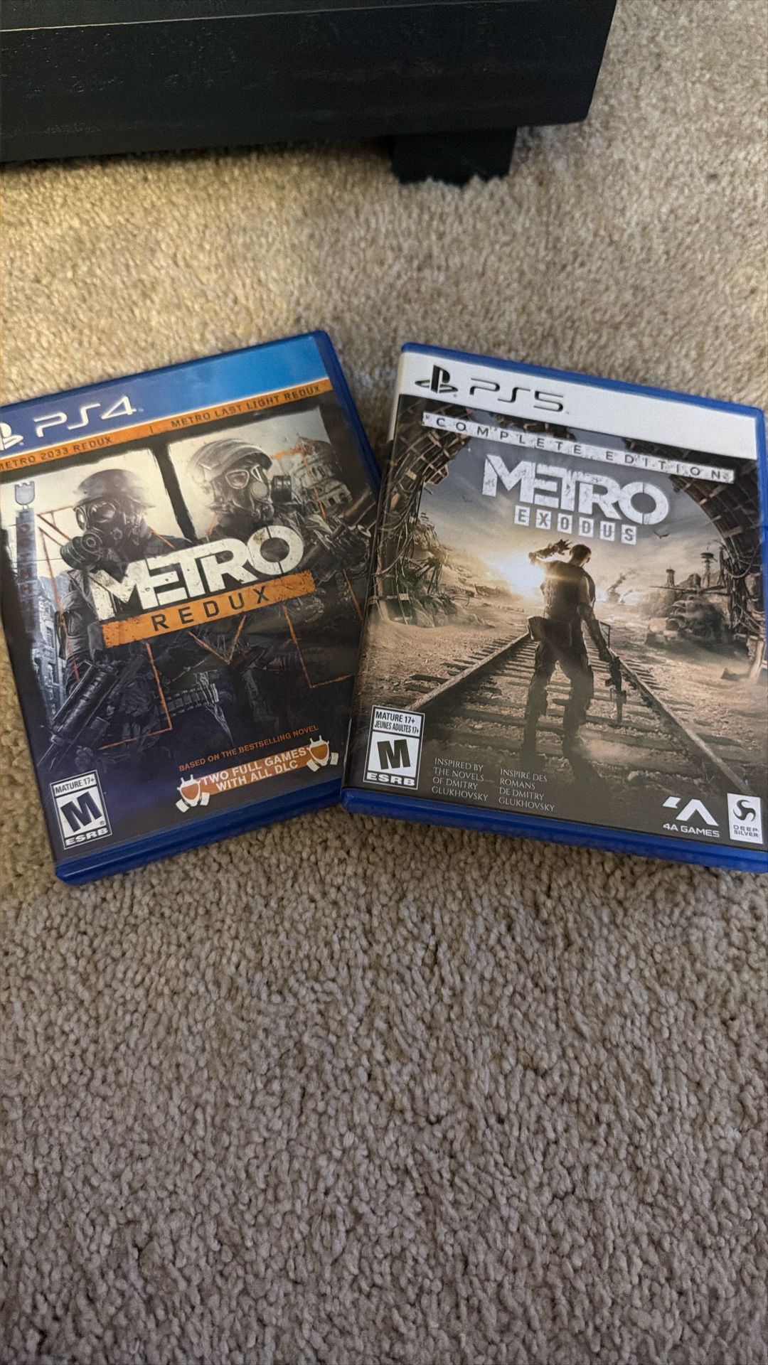PS4/PS5 Metro Video Games