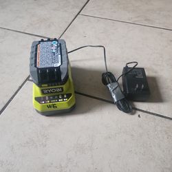Ryobi charger + battery