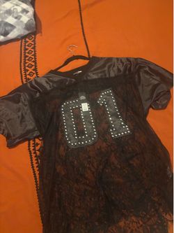 Fashion nova black lace jersey
