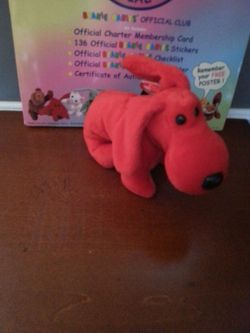Red rover beanie baby dog
