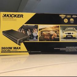 Kicker 3600 Watts Max Bass Amplifier 1800 Watts Rms Cxa1800.1 Brand New In Box 