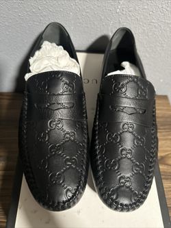 Gucci Driving Loafers Guccissma Mens 7.5 US Excellent Worn 3x