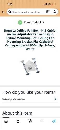Ceiling fan mount new in sealed box
