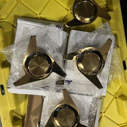 Set Of 3 Bar Gold KO’s Recessed Wire Wheels