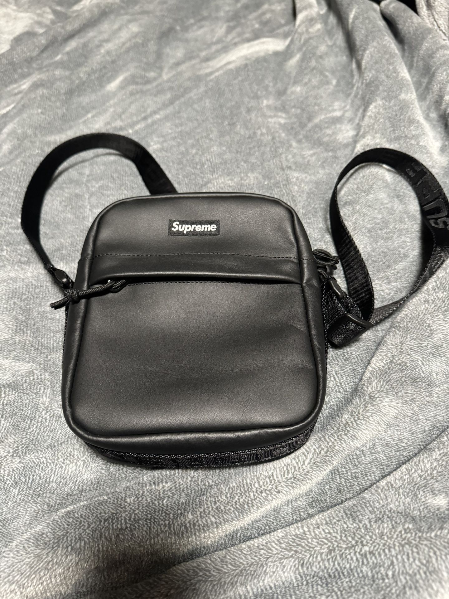 Supreme Leather Shoulder Bag