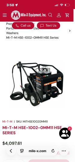 HSE-1002-OMM11 pressure washer