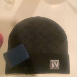 Black Lv Beanie 
