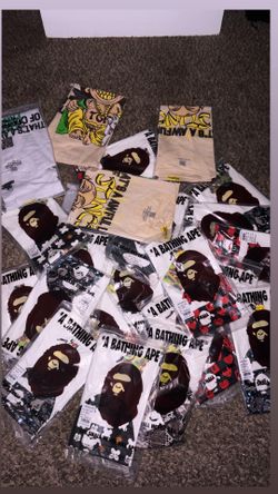 Bape shirts and cough syrup shirts